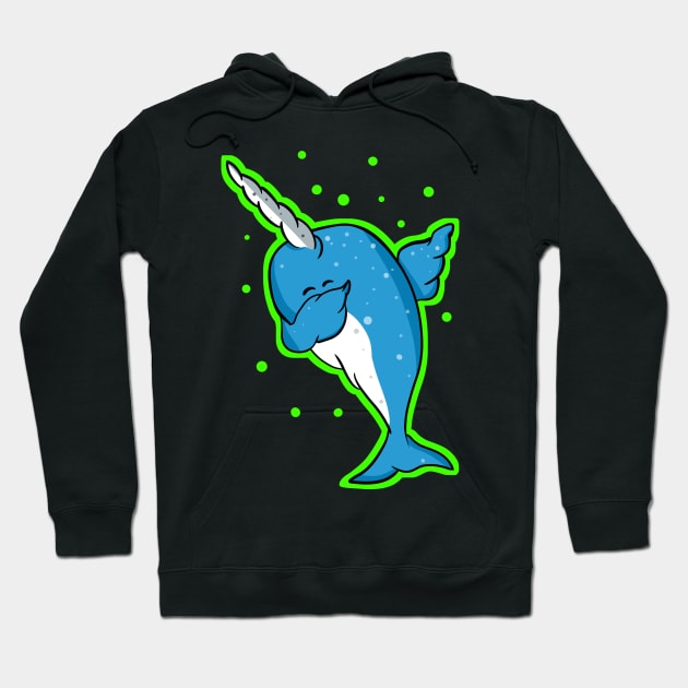 Narwhale Dabbing Hoodie by mailboxdisco